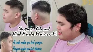 Mid Fade Haircut | Ultra Fresh Look!