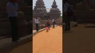 Baby Tulsi visited Shore Temple 🛕 ❤️ 💕 #babytulsi #mahabalipuram #shore #beach #ocean #shortsfeed