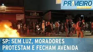 Sem luz há dias, moradores protestam e fecham avenida na zona sul de SP |Primeiro Impacto (16/10/24)
