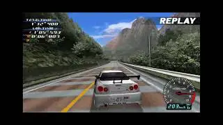 Initial D Street Stage PSP - Myogi 2'57''660 (Skyline GT-R V-spec II BNR34)