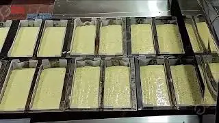 Ultrasonic Sponge Cake Production Line Cake Cutting Machine