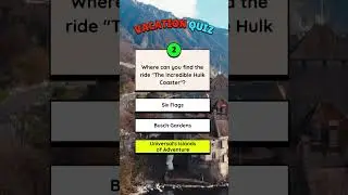 Test your Theme Park places quiz?