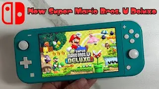 New Super Mario Bros. U Deluxe + Update 1.02 Nintendo Switch Lite Gameplay