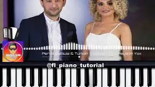 Perviz Bulbule Turkan Velizade Yox Heyatim yox  piano tutorial  notlari sintizator azeri korg pa 50