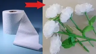 DIY Toilet Paper Flowers Tutorial | How to make tissue paper flower