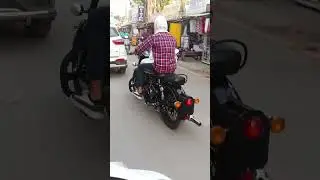 bullet classic 2012 original modify silencer long Punjab road reaction 🔥