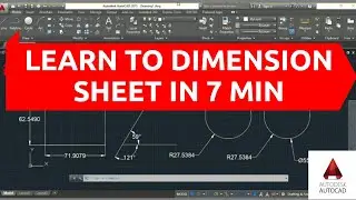 #9) How To Dimension Your Sheet in AutoCAD (Master Dimension Command in 7 Min)