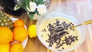 Easy Chocolate chip Cake Recipe. How to bake cake