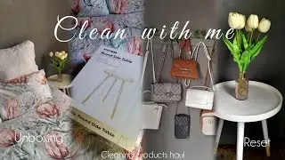 CLEAN, ORGANIZE AND UNBOX WITH ME!🎀 Bedroom reset, cleaning products haul| South African Youtuber 