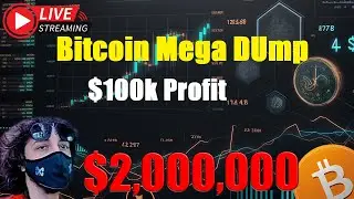 LIVE $2,200,000 Bitoin Trade - 100k Profit - LIVE