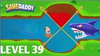 Save Daddy &ndash; Pull the Pin Game - Gameplay Walkthrough Level 39 (Android, iOS) #savedaddy #trydra