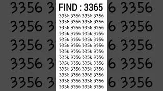 Locate 3365 in 5 seconds #iq #shorts
