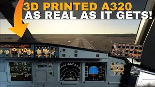 Кабина самолета Airbus, напечатанная на 3D-принтере, максимально реалистична! @WINCTRL @Rowsfire