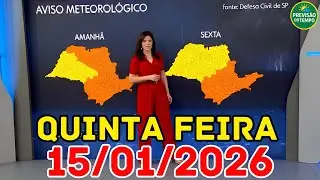 NATIONAL NEWS - WEATHER FORECAST - 01/15/2026 / THURSDAY