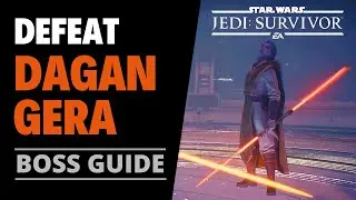 How To Defeat Dagan Gera 3rd Fight | Star Wars Jedi: Survivor | Boss Guide (Walkthrough)