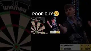 BRUTAL Dartitis Attack in the middle of the game 😢 #darts
