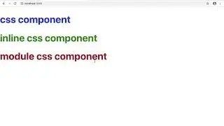 ReactJs Styling Component using css , inline styling and .module.css