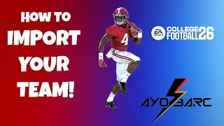 How to Import Your Team Builder Squad into Dynasty Mode | College Football 26 Tutorial!