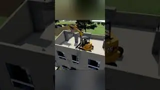 High-Rise Demolition with Excavator #fs22 #publicworks #travauxpublics #fs22mods #ls22 #ls22mods