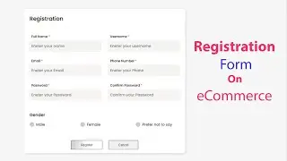 Responsive Registration Form using HTML and CSS only with code