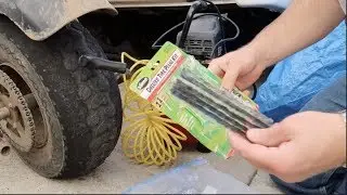 Fix a flat tire on mini bike
