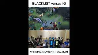 Blacklist Rivalry vs IG winning moment reaction. #shorts #dota2 #blacklistagent #blacklistrivalry