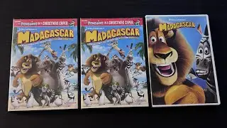 3 Different Versions Of DreamWorks Madagascar 2005 DVDs 📀 USA 🇺🇸 Widescreen and Full Screen