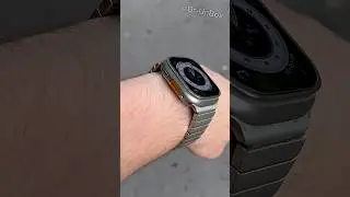 Apple Watch Ultra 3 Natural Titanium with Panel Bracelet🩶 #shorts #trending #apple #viral #video