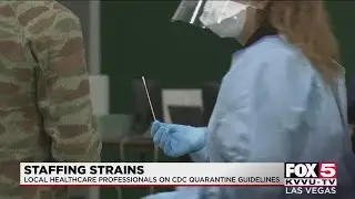 Las Vegas-area health care professionals react to staffing shortage, CDC guidelines
