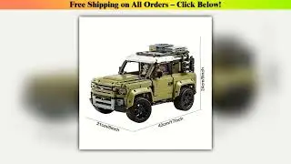 2573PCS Technical Land Off-road Defender Classic Car Building Blocks 42110 Set Model MOC Vehicle