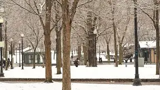 4K Cinematic Reality_ Boston City Snow _ POV Street Videos Boston, City ‐
