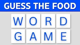 How Fast Can You UNSCRAMBLE These 4 Letter FOOD WORDS | Scrambled Word Games | #wordgames