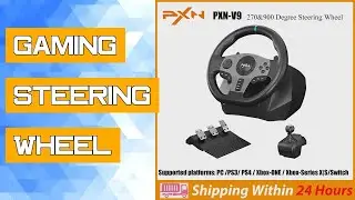 Gaming Steering Wheel PXN V9 Volante PC Gaming Racing Wheel PC Windows 7/8/10/11/PS4/PS3/Switch/Xbox