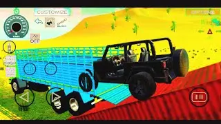 DRIVING DUMPER 4X4 _TRUCK LOAD  SAFE LAND_INDIAN VEHICLE SIMULATOR 3D PART 2#car #games