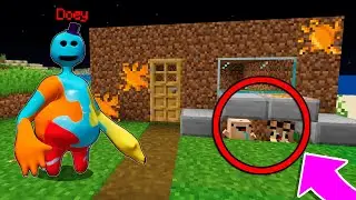 TROLLÉ y ME ESCONDI de DOEY THE DOUGHMAN 😂 Bebe Noob EL ESCONDITE VS POPPY PLAY TIME 4 en MINECRAFT