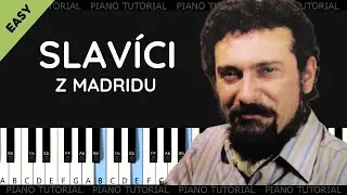 Waldemar Matuška - Slavíci z Madridu (piano tutorial / jak hrát)