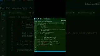 I Make A Python Program That Generate The Url To QR Code #shorts #fyp #coding #programming #python
