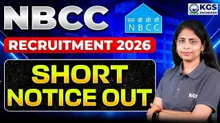 NBCC Vacancy | NBCC India Limited | NBCC JE Recruitment 2026 | By Deepa Mam | KGS Engineers AE JE