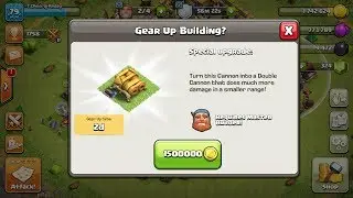 Double Cannon in Clash of Clans game.😊