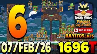 Angry Birds Friends Level 6 Tournament 1696 Highscore POWER-UP walkthrough
