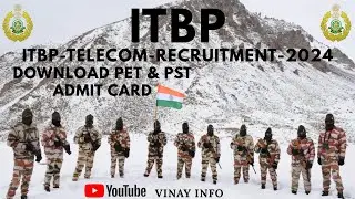 ITBP Head Constable Telecommunication Admit Card 2025 Released | ITBP HC Telecom Admit Card |#itbp