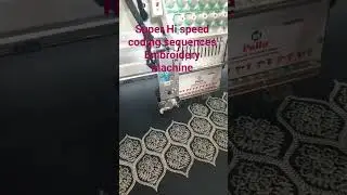 Hi speed embroidery machine #youtubeshorts #youtube #embrodering #embroiderymachine #machine #