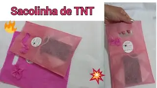 Sacolinha de TNT de um jeito rápido  e fácil