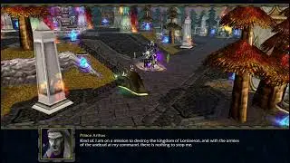 Bevan talks to death knight Arthas