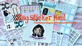 Etsy Sticker Haul/Frankheartsyoo/Obsessedwithcute