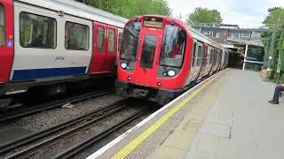 London Underground Piccadilly and Metropolitan Line Trains At Ickenham 7 May 2019