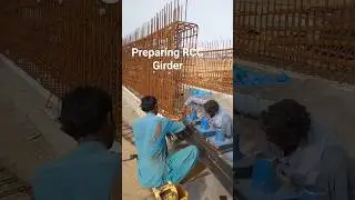 Preparing RCC Bridge Girder on site | Bridge #civilengineer #rcc #bridge