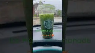 Starbucks Alert:  Ice Matcha Lemonade w/ Peach