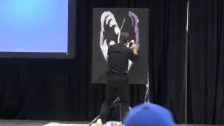 Bikefest Expo Tim Decker speed painter.