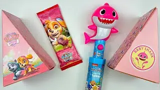 Satisfying Baby Shark Video | Funny Candy ASMR | Marshmallow Lollipop Surprise BoxSweets and Toys 